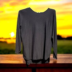 MICHAEL Michael Kors Black Long Sleeve Top NWT Basics XL NWT NEW